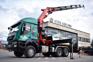 ciągnik siodłowy IVECO TRAKKER 6x6 PALFINGER PK 44002 CRANE KRAN EURO 6