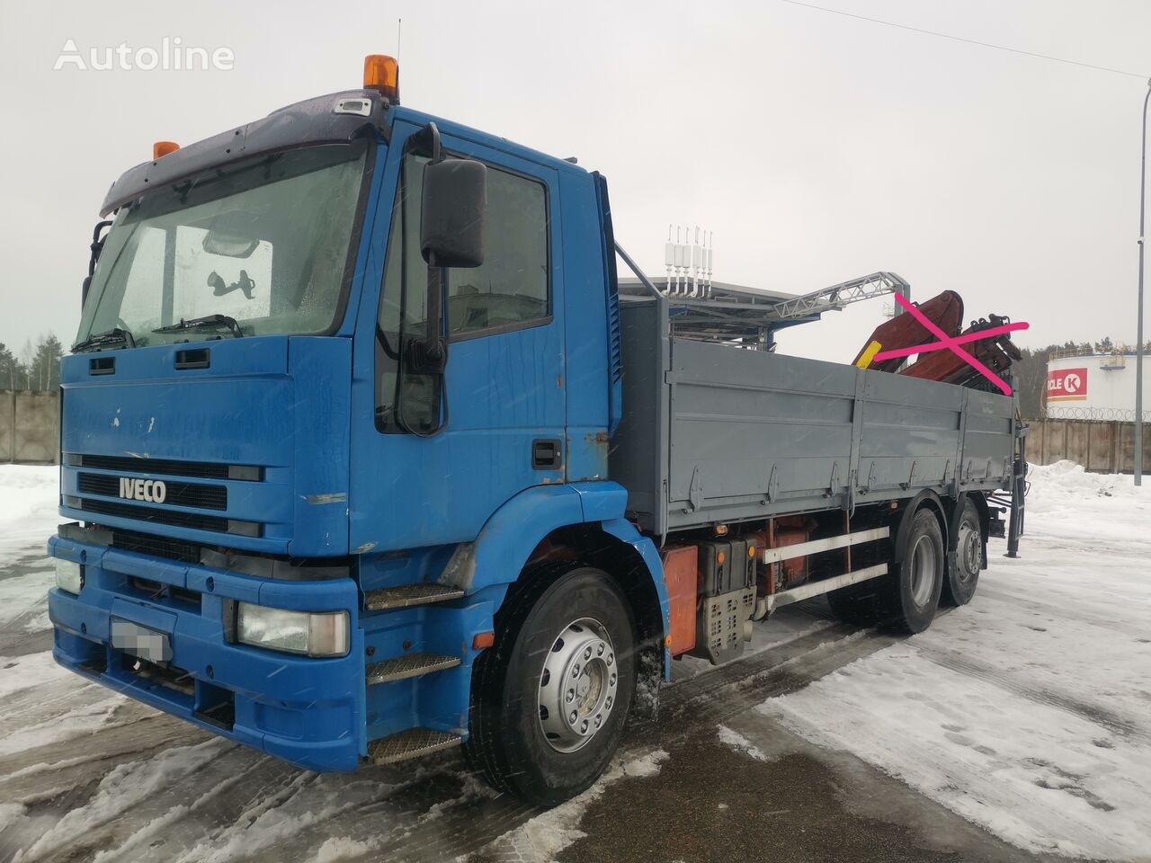 ciężarówka burtowa IVECO 240E38