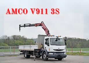 ciężarówka burtowa Renault MIDLUM 220 DXI *PRITSCHE 7,35m * KRAN + FUNK