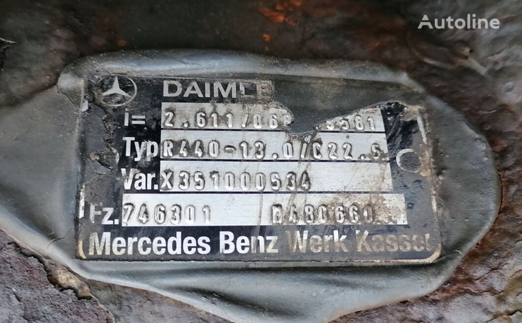 dyferencjał Mercedes-Benz 2.611 R440-13 do ciężarówki Mercedes-Benz Actros Mp4