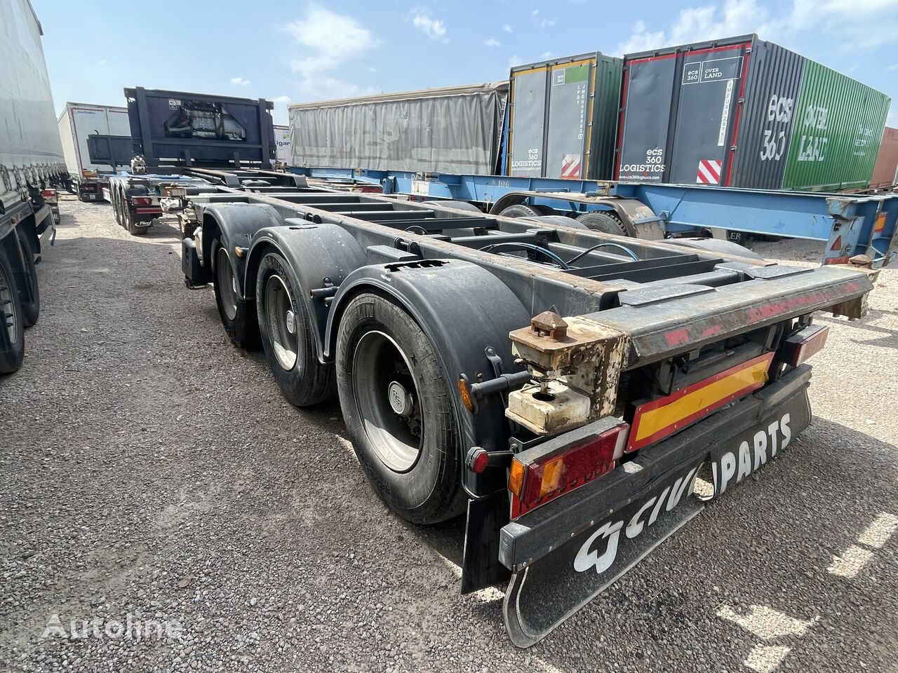 naczepa do przewozu kontenerów LECINENA Portacontenedor extensible reefer