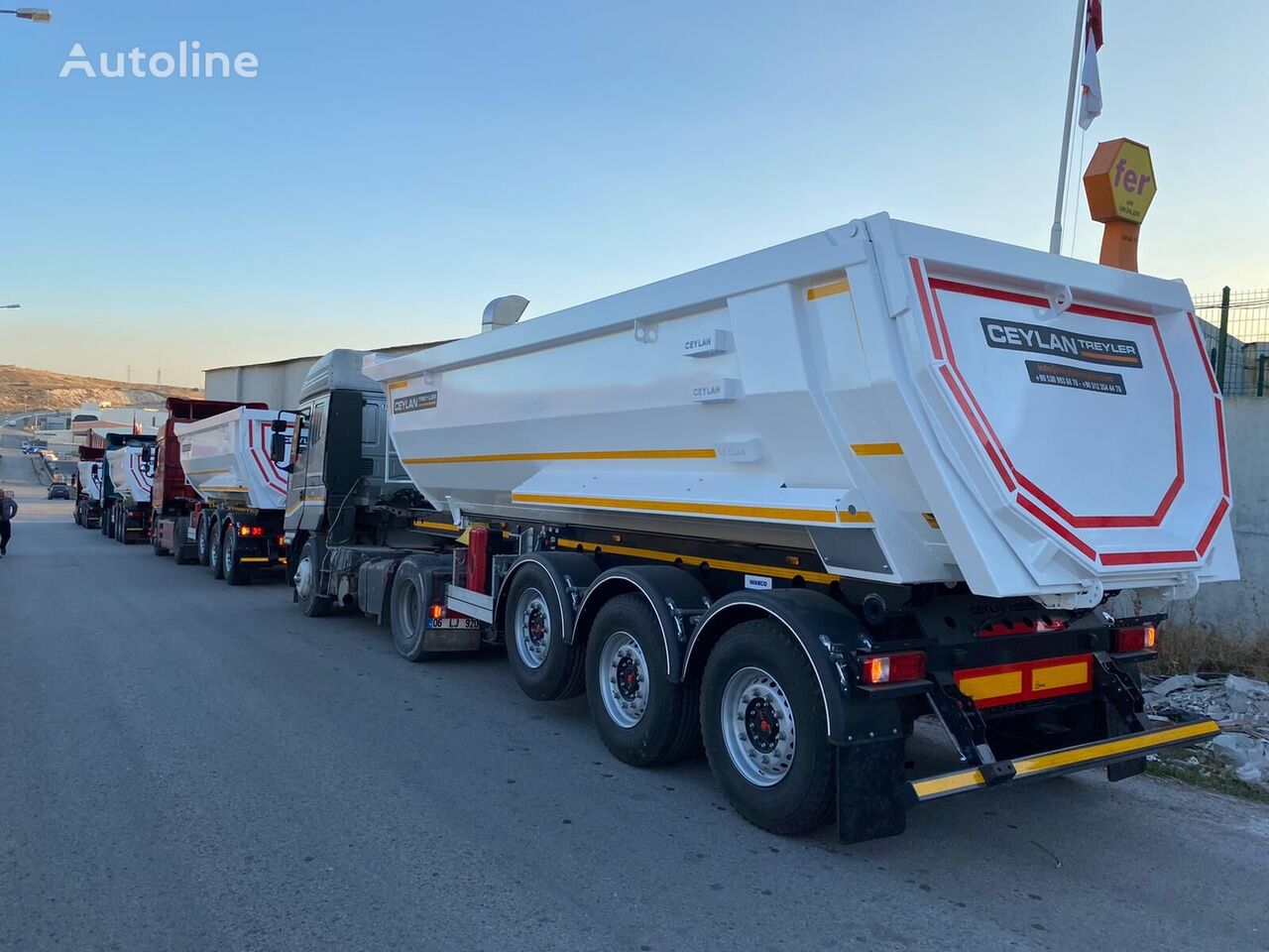 nowa naczepa wywrotka Ceylan 3 AXLES TIPPER 22-30M3