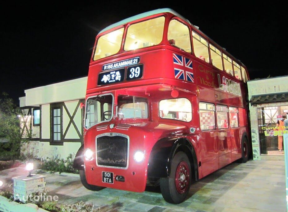 piętrowy autobus British Bus traditional style shell for static / fixed site use